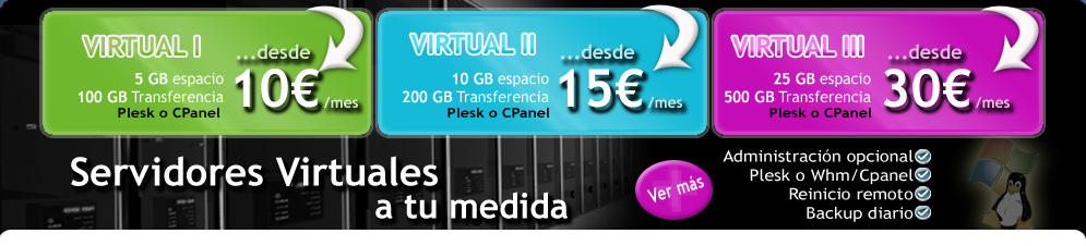 Servidores virtuales administrados